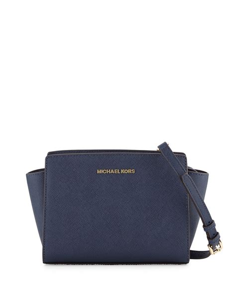 michael kors selma medium saffiano messenger bag|Selma Medium Saffiano Leather Messenger Bag .